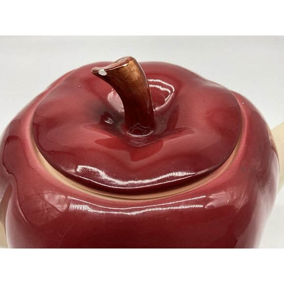 Otagiri Apple Ceramic Teapot, Vintage Made in Japan Collectible Drinkware - Picture 8 of 15
